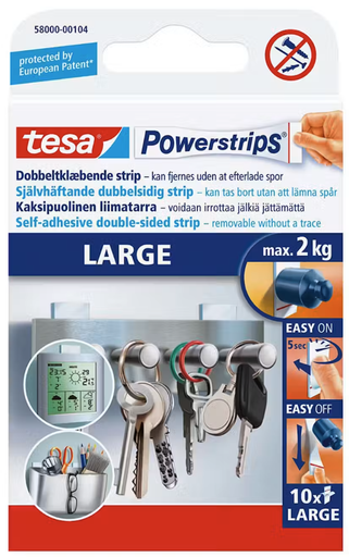 [2165] Tape, to-sidig powerstrips (10 pcs)